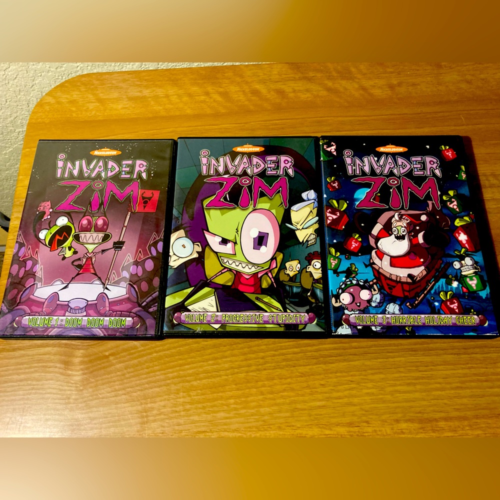 Invader Zim Volume 1,2, and 3